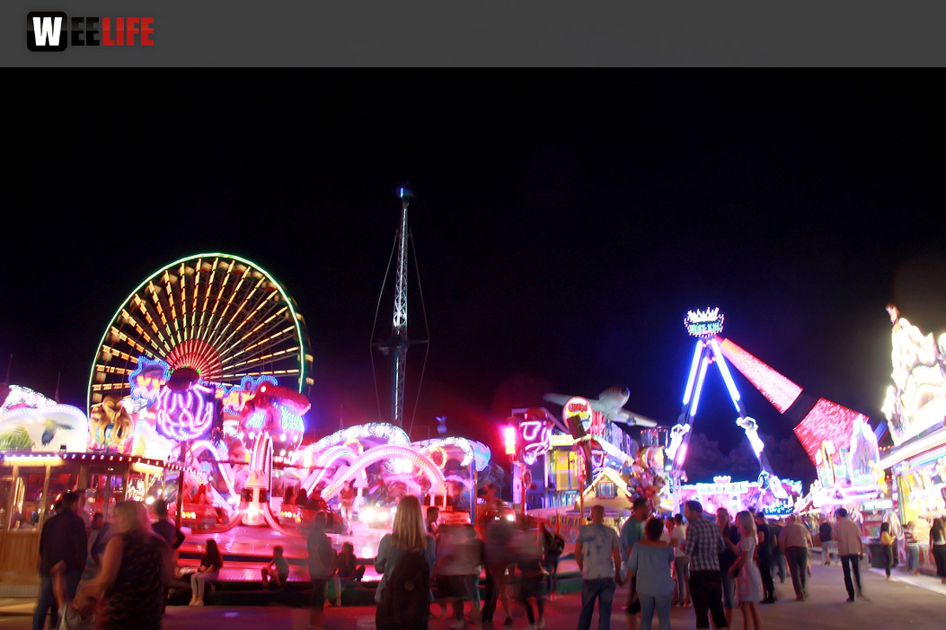 Langzeit Belichtung Hofer Volksfest 2019