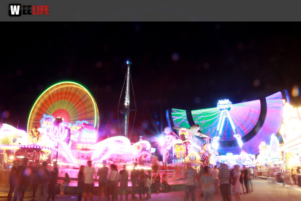 Langzeit Belichtung Hofer Volksfest 2019