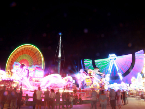 Langzeit Belichtung Hofer Volksfest 2019 – Foto 22