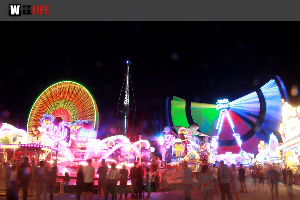 Langzeit Belichtung Hofer Volksfest 2019