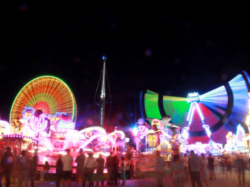 Langzeit Belichtung Hofer Volksfest 2019 – Foto 23
