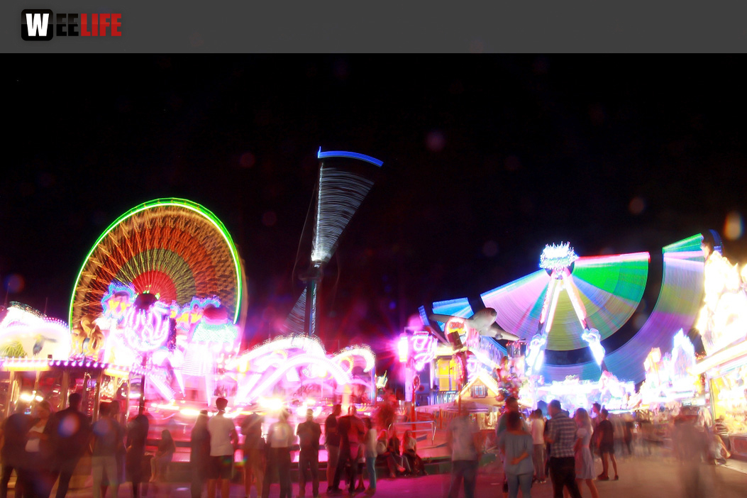 Langzeit Belichtung Hofer Volksfest 2019