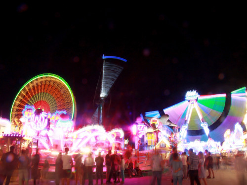 Langzeit Belichtung Hofer Volksfest 2019 – Foto 24