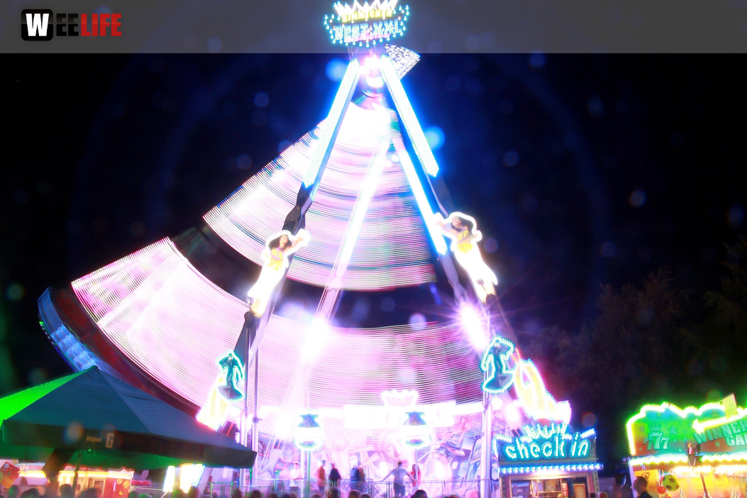 Langzeit Belichtung Hofer Volksfest 2019