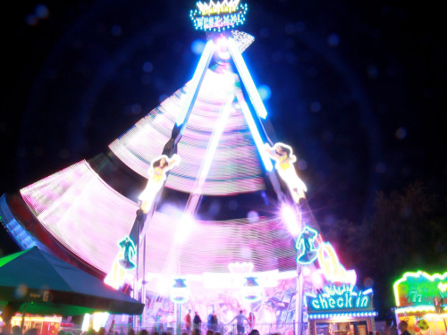 Langzeit Belichtung Hofer Volksfest 2019 – Foto 25