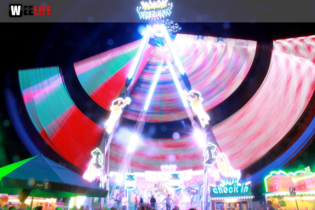 Langzeit Belichtung Hofer Volksfest 2019