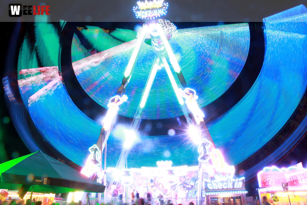Langzeit Belichtung Hofer Volksfest 2019