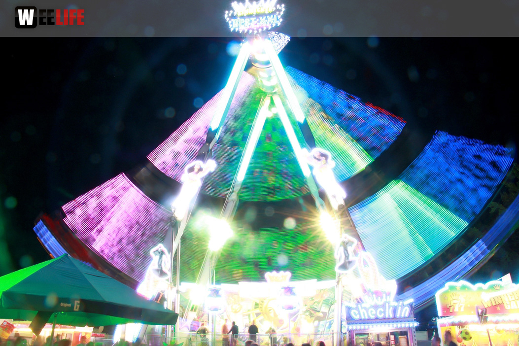 Langzeit Belichtung Hofer Volksfest 2019