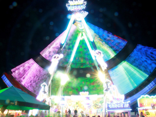 Langzeit Belichtung Hofer Volksfest 2019 – Foto 28