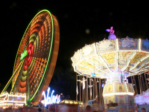 Langzeit Belichtung Hofer Volksfest 2019 – Foto 29