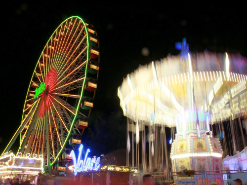 Langzeit Belichtung Hofer Volksfest 2019 – Foto 31