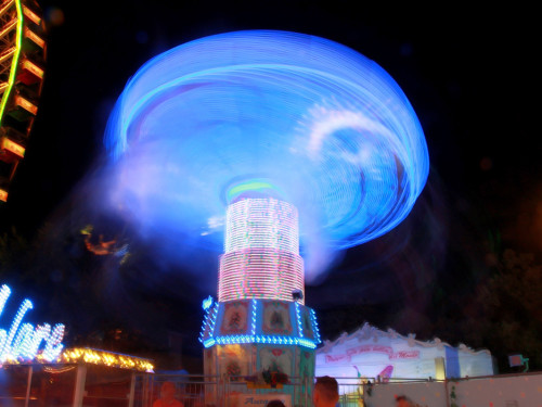 Langzeit Belichtung Hofer Volksfest 2019 – Foto 32