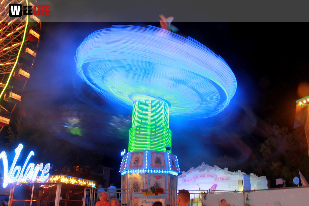 Langzeit Belichtung Hofer Volksfest 2019