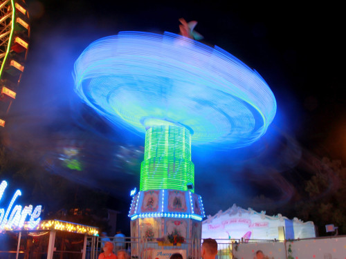 Langzeit Belichtung Hofer Volksfest 2019 – Foto 33