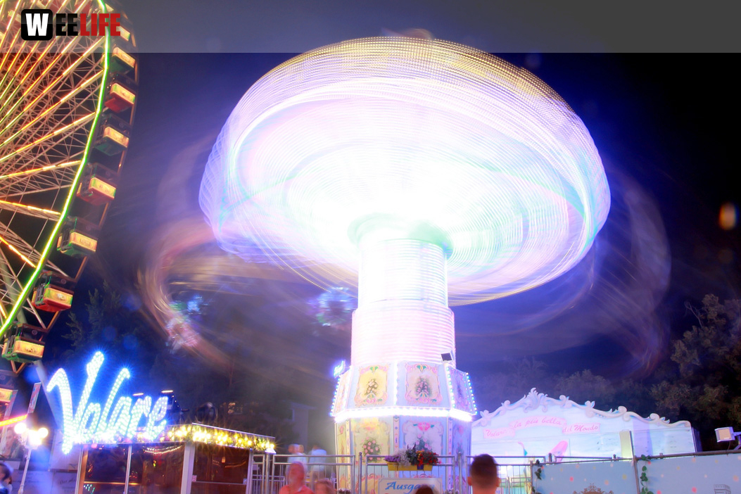 Langzeit Belichtung Hofer Volksfest 2019