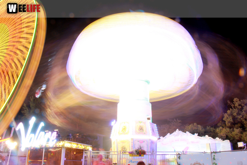 Langzeit Belichtung Hofer Volksfest 2019