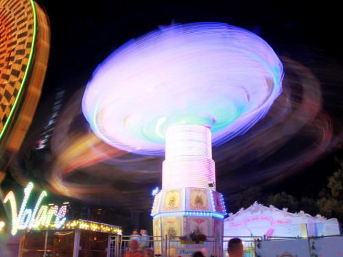 Langzeit Belichtung Hofer Volksfest 2019 – Foto 36