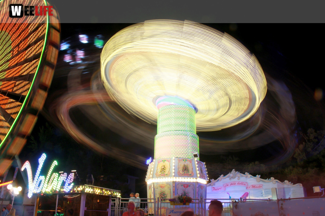 Langzeit Belichtung Hofer Volksfest 2019