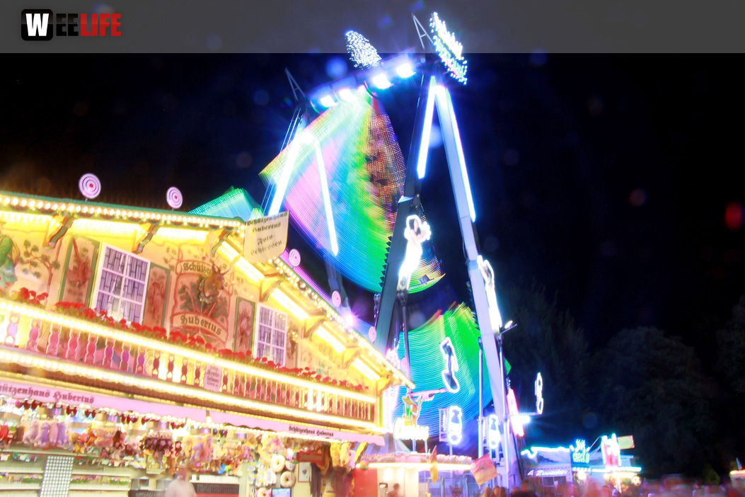 Langzeit Belichtung Hofer Volksfest 2019