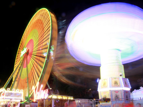 Langzeit Belichtung Hofer Volksfest 2019 – Foto 39