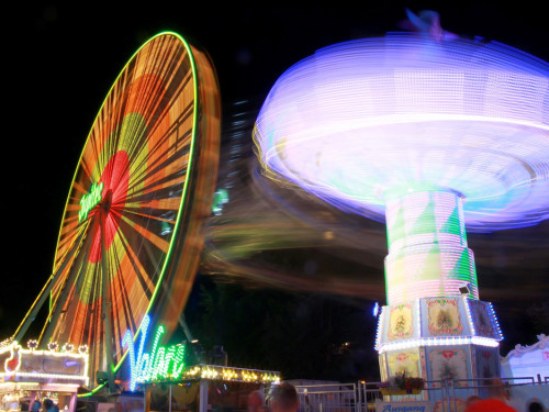Langzeit Belichtung Hofer Volksfest 2019 – Foto 40