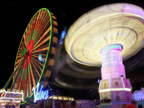 Langzeit Belichtung Hofer Volksfest 2019 – Foto 41