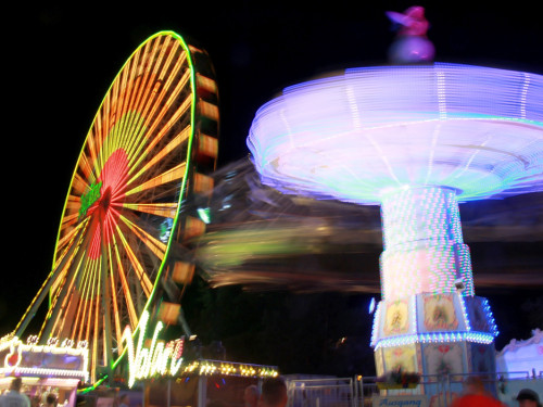 Langzeit Belichtung Hofer Volksfest 2019 – Foto 42