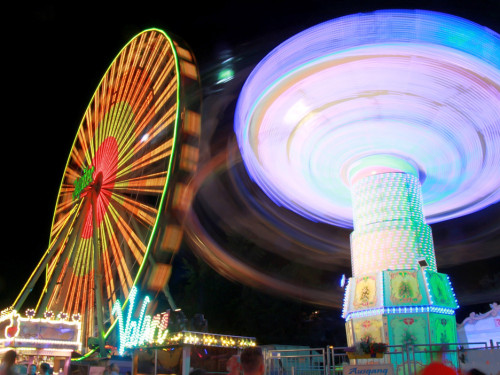Langzeit Belichtung Hofer Volksfest 2019 – Foto 43