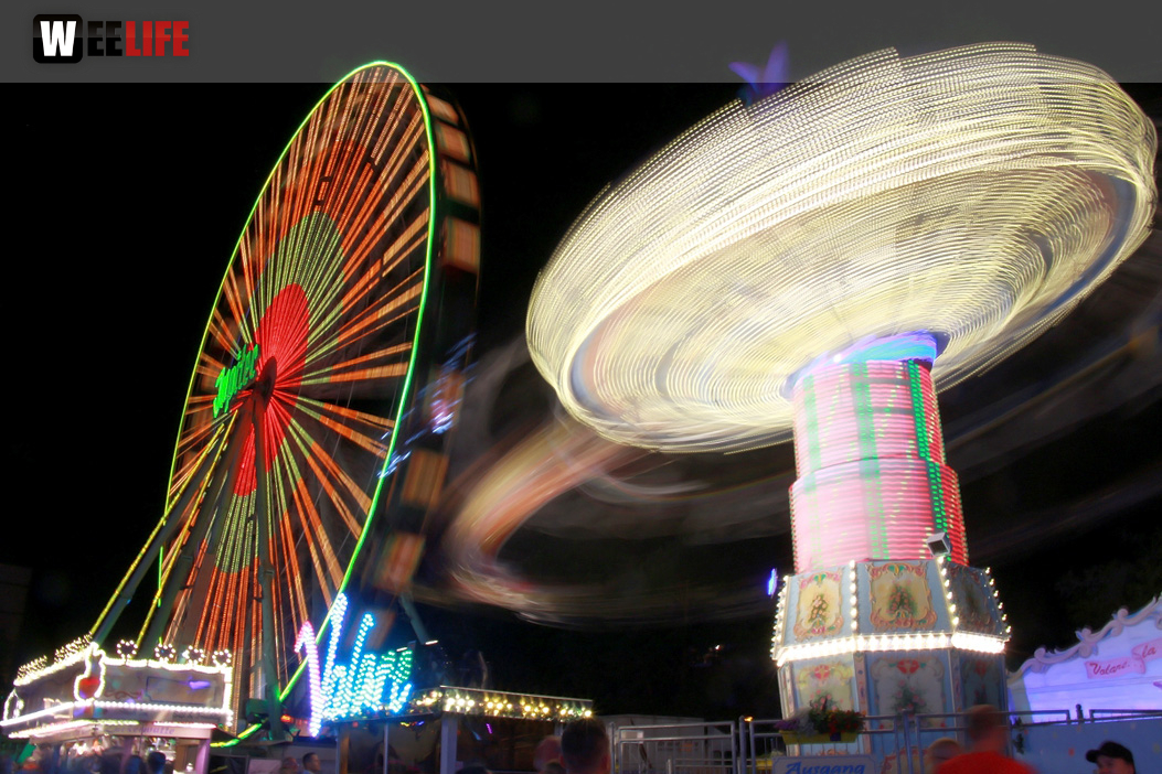 Langzeit Belichtung Hofer Volksfest 2019