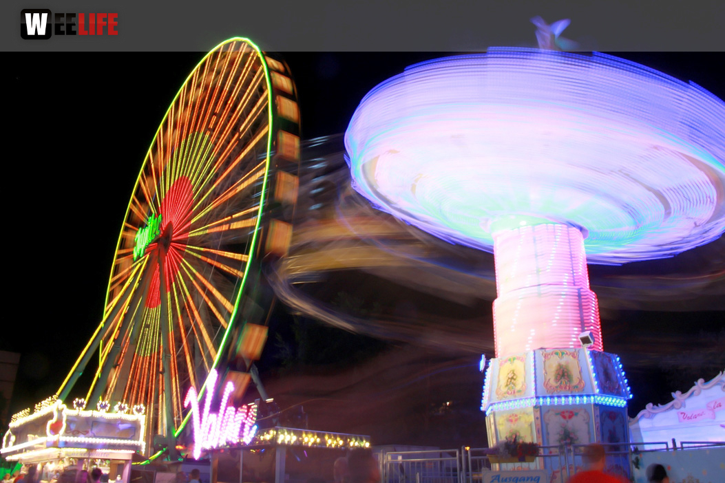 Langzeit Belichtung Hofer Volksfest 2019