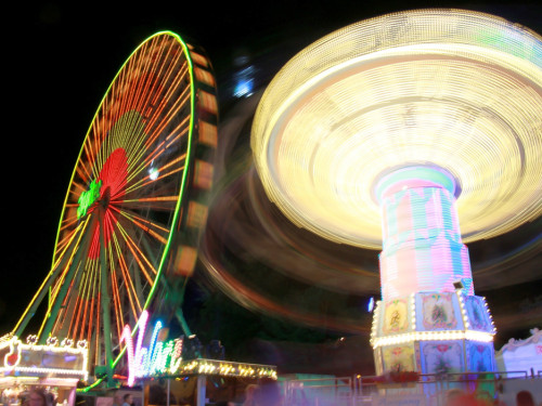 Langzeit Belichtung Hofer Volksfest 2019 – Foto 46