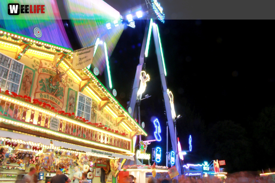 Langzeit Belichtung Hofer Volksfest 2019