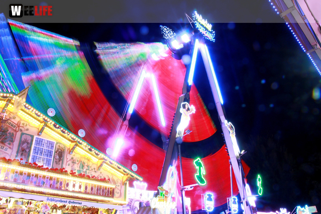 Langzeit Belichtung Hofer Volksfest 2019