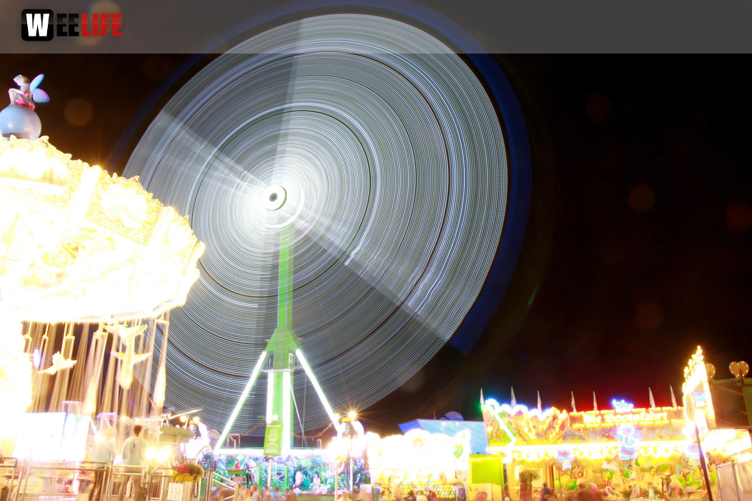 Langzeit Belichtung Hofer Volksfest 2019