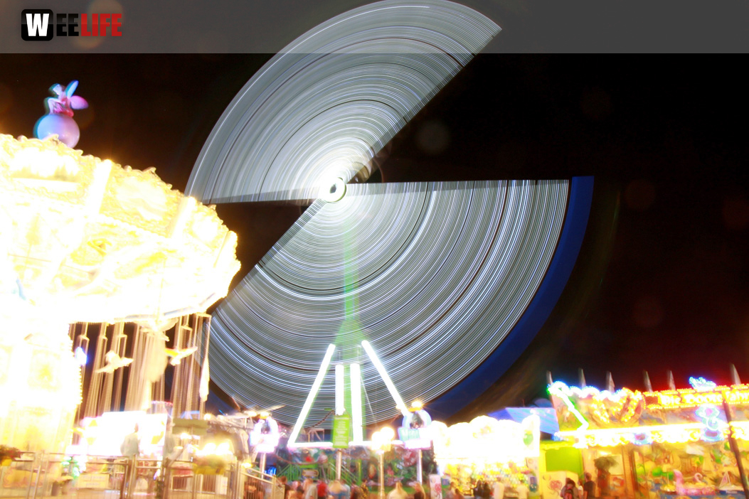 Langzeit Belichtung Hofer Volksfest 2019