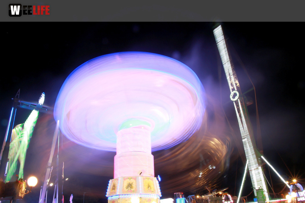 Langzeit Belichtung Hofer Volksfest 2019