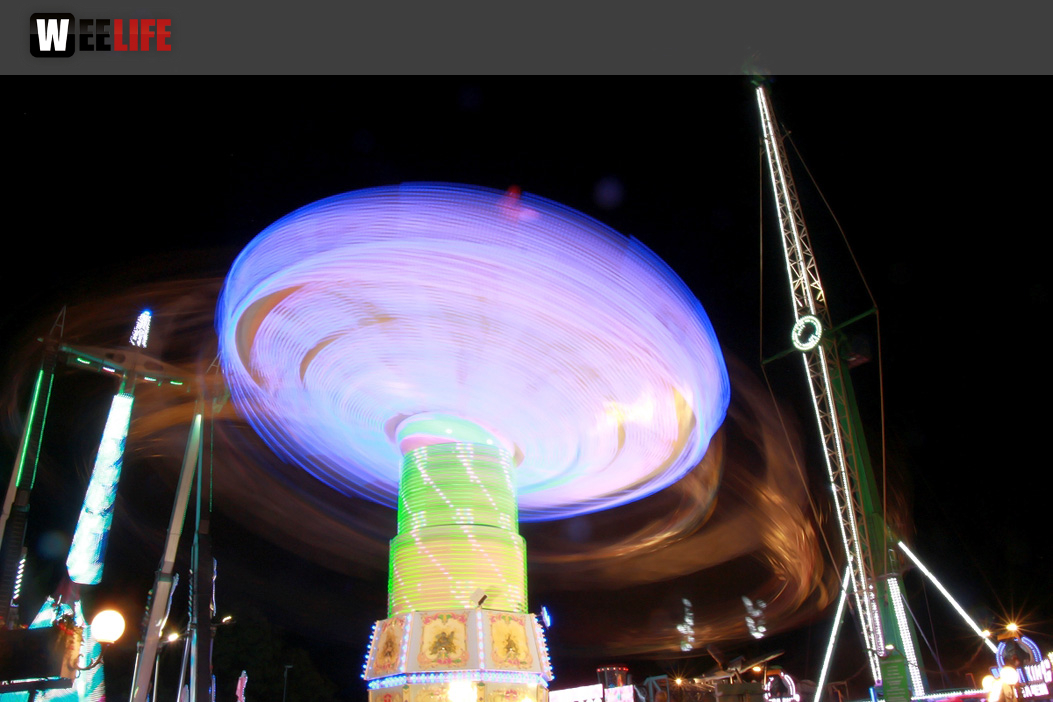 Langzeit Belichtung Hofer Volksfest 2019