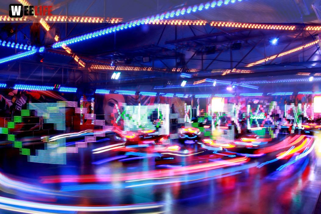 Langzeit Belichtung Hofer Volksfest 2019