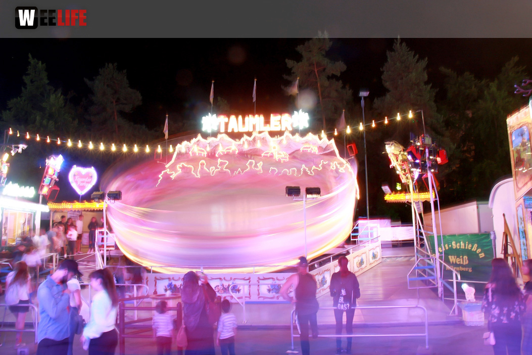 Langzeit Belichtung Hofer Volksfest 2019