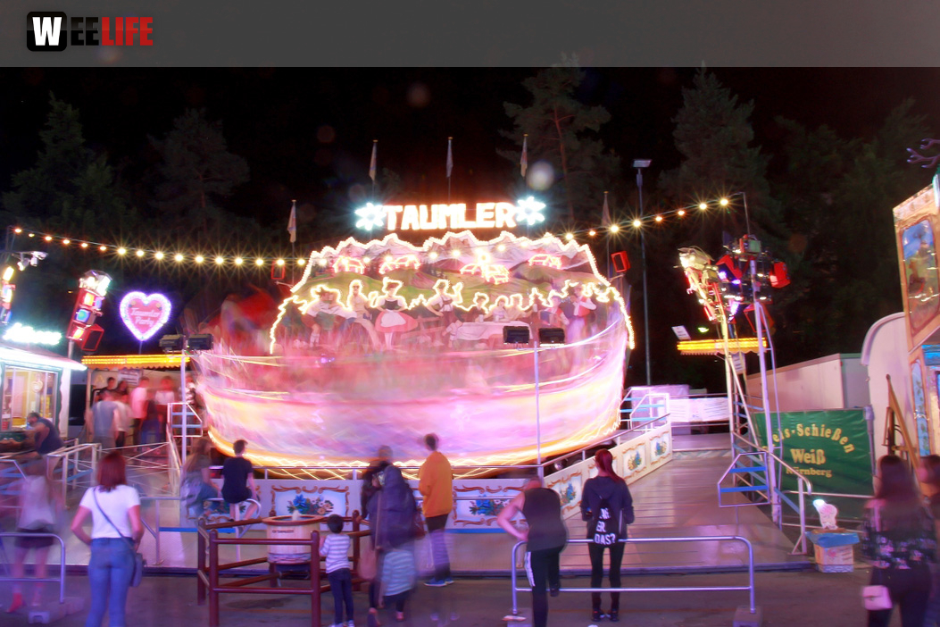 Langzeit Belichtung Hofer Volksfest 2019