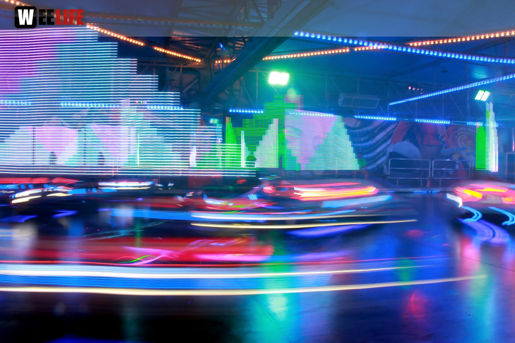 Langzeit Belichtung Hofer Volksfest 2019