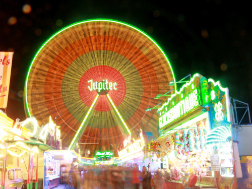 Langzeit Belichtung Hofer Volksfest 2019 – Foto 71