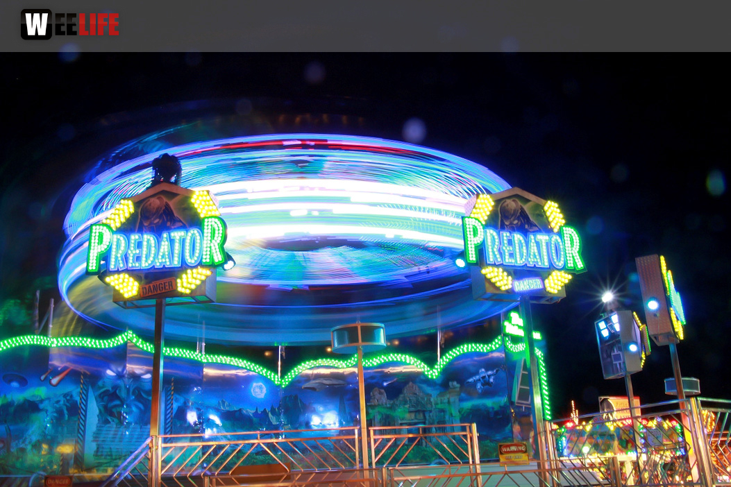 Langzeit Belichtung Hofer Volksfest 2019