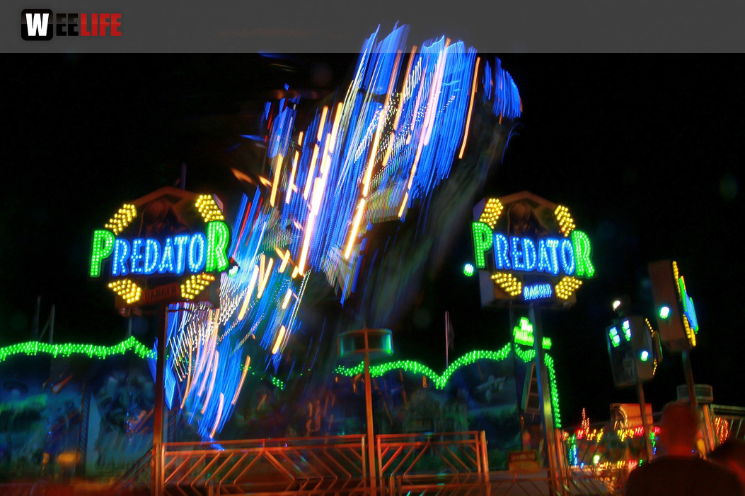 Langzeit Belichtung Hofer Volksfest 2019