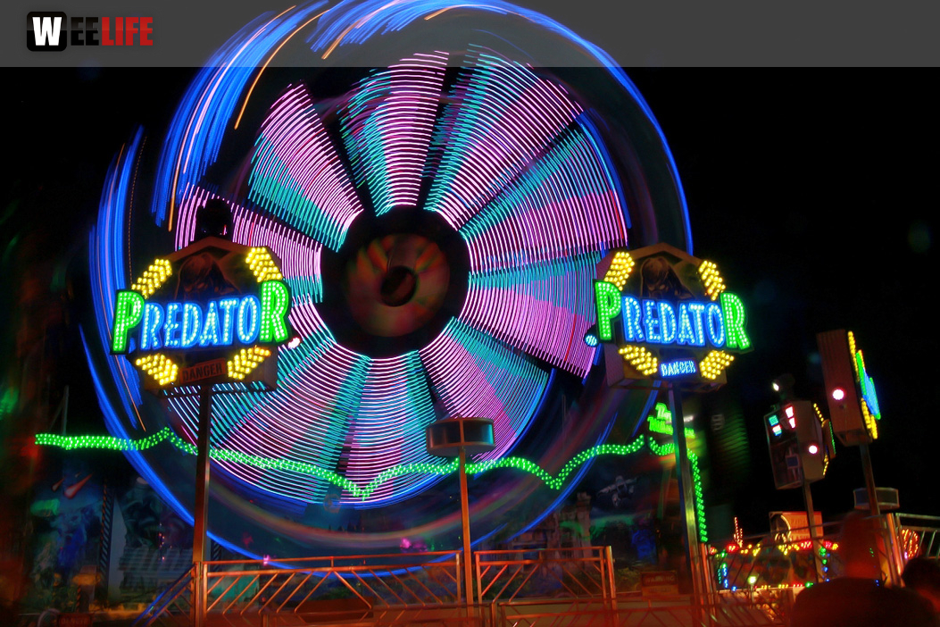 Langzeit Belichtung Hofer Volksfest 2019