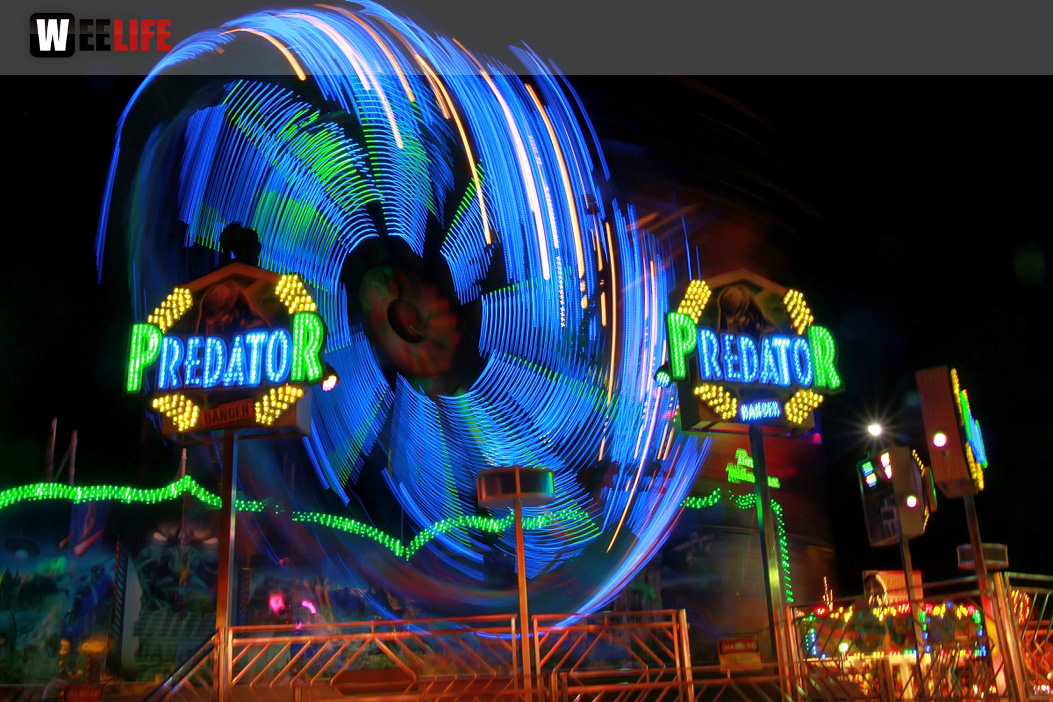 Langzeit Belichtung Hofer Volksfest 2019
