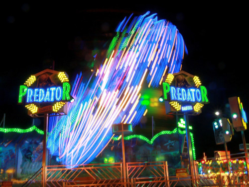 Langzeit Belichtung Hofer Volksfest 2019 – Foto 84