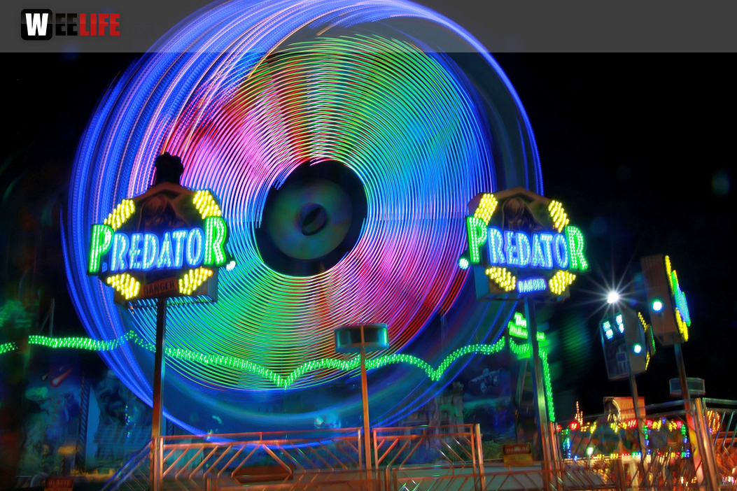 Langzeit Belichtung Hofer Volksfest 2019