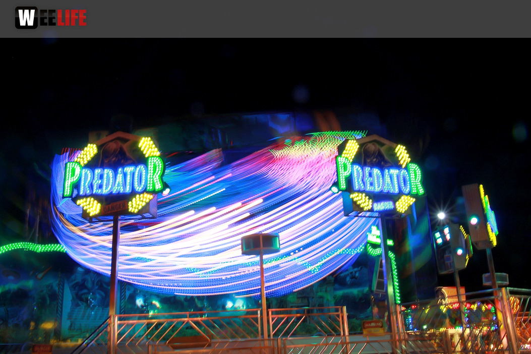 Langzeit Belichtung Hofer Volksfest 2019