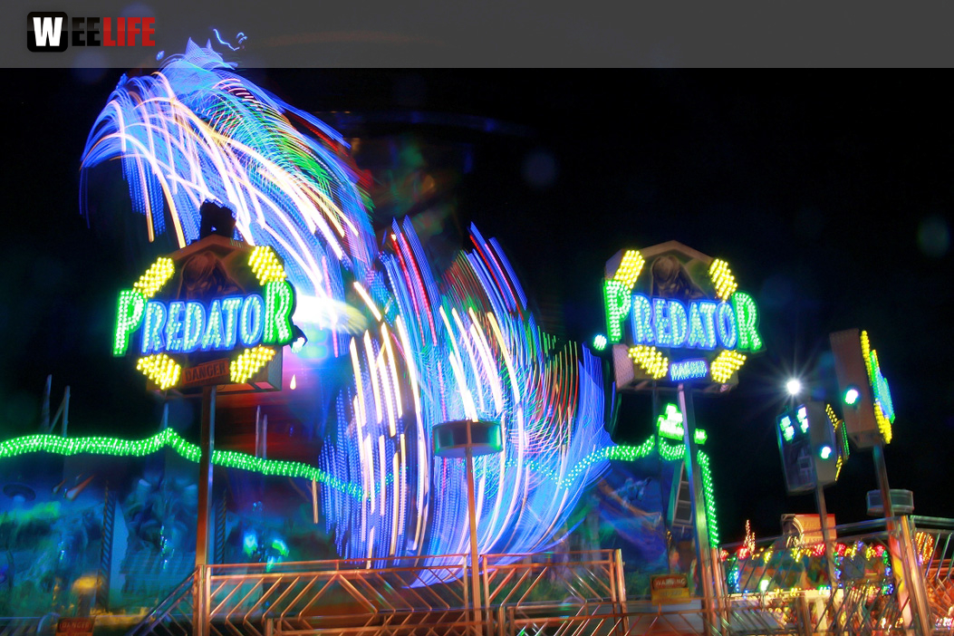 Langzeit Belichtung Hofer Volksfest 2019